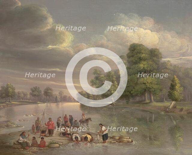 Scene on the Wabash, about 1848. Creator: George Winter.