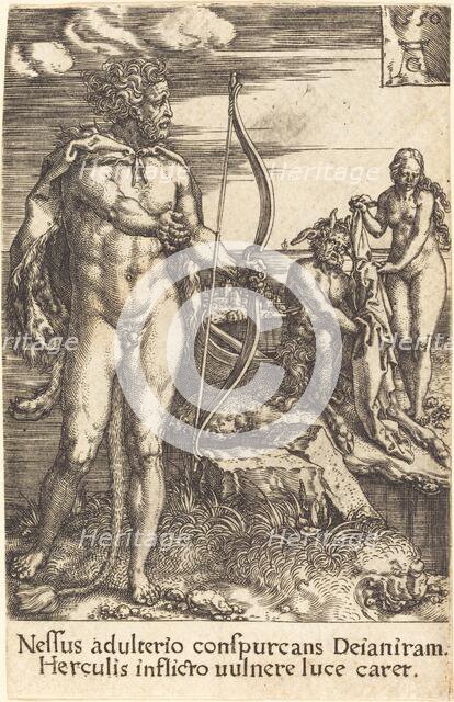 Hercules Killing Nessus, 1550. Creator: Heinrich Aldegrever.