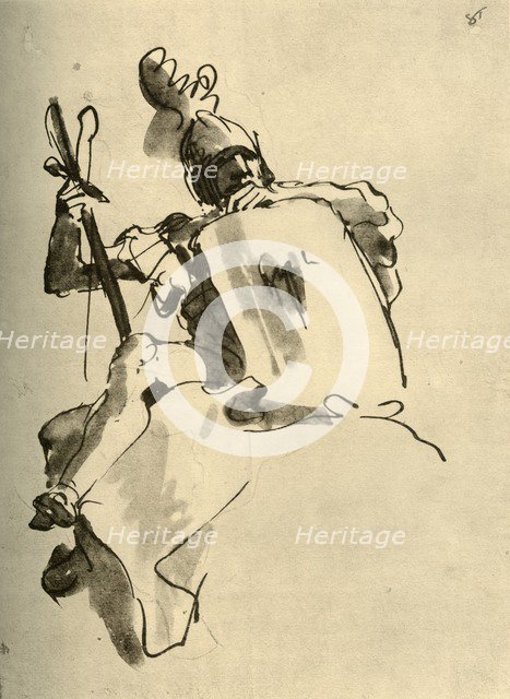 'Mars', 1757, (1928). Artist: Giovanni Battista Tiepolo.