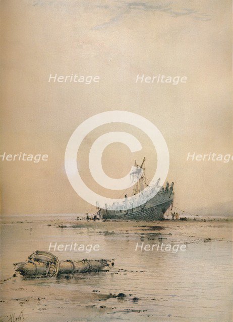 'Low tide at Leigh', c1899. Artist: Albert Ernest Markes.