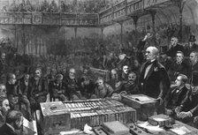 'The Home Rule debate in the House of Commons - Mr Gladstone's peroration', 1886. Creator: Unknown.