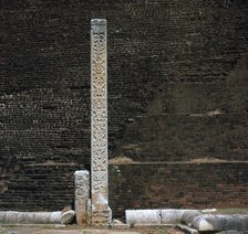 A stele in front of the Dakhina Stupa, 2nd century. Artist: Unknown