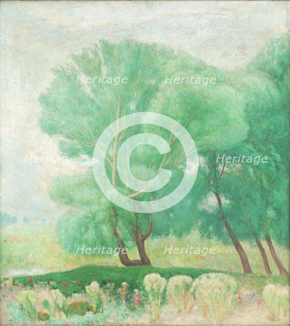 Landscape with trees, c1920-1928. Creator: Karol Miloslav Lehotský.
