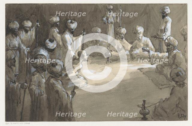 Men's meeting, 1910 or earlier.  Creator: Louwerse, H.C..