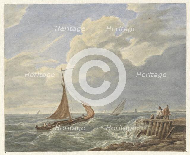 Turbulent water, 1849-1917. Creator: Matthijs Maris.