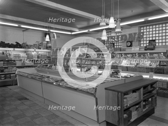 New Lodge Road Co-op self service supermarket, Barnsley, South Yorkshire, 1957. Artist: Michael Walters