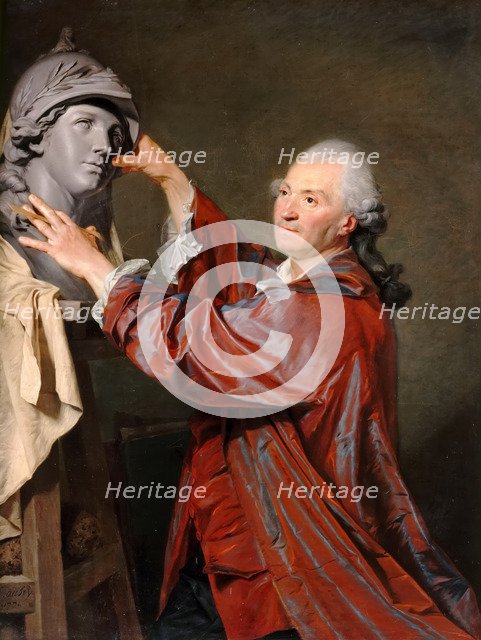 Portrait of Louis-Claude Vassé. Artist: Aubry, Etienne (1745-1781)