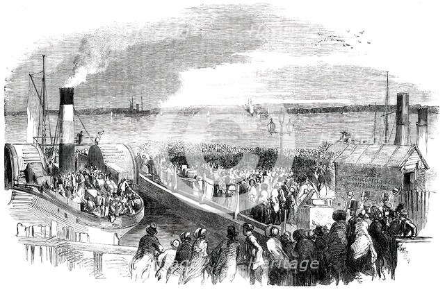 Departure of Mdelle. Jenny Lind from Liverpool for America, 1850. Creator: Unknown.