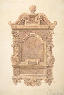 Oak Carving from Fireplace in the Jerusalem Chamber, Westminster, 1820-71. Creator: Charles James Richardson.