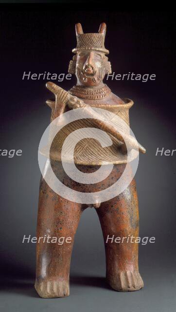 Standing Couple; Male Figure, 200 B.C.-A.D. 500. Creator: Unknown.