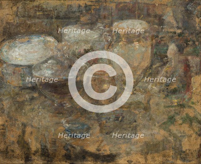 Still Life-two-sided painting, after 1920. Creator: Olga Boznanska.