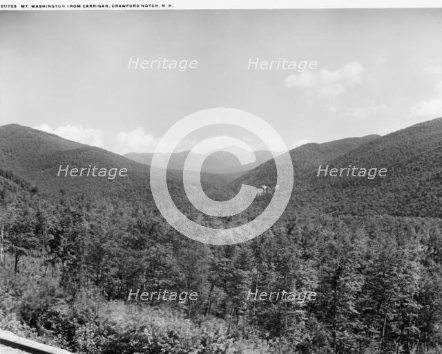Mt. Washington from Carrigan, Crawford Notch, N.H., between 1900 and 1906. Creator: Unknown.