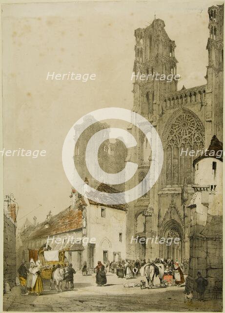 Picturesque Architecture in Paris, Ghent, Antwerp, Touen, etc., 1839. Creator: Thomas Shotter Boys.