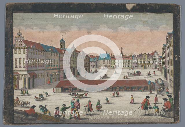 View of the Salt Market in Wroclaw seen from the south side, 1742-1801. Creator: Anon.