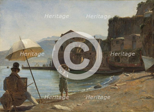 The Painter and the Boy, probably 1834. Creator: Thomas Fearnley.