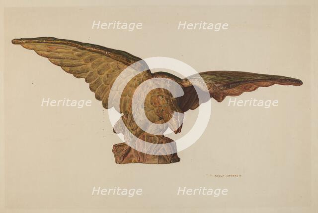 Gatepost Finial, c. 1941. Creator: Adolph Opstad.