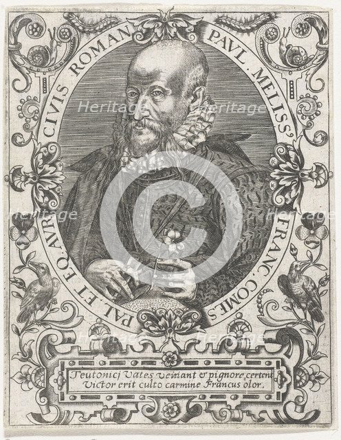 Portrait of Paul Melissus (1539-1602), c. 1598.