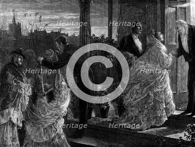 After the Party - drawn by E. F. Brewtnall, 1873. Creator: William Hollidge.