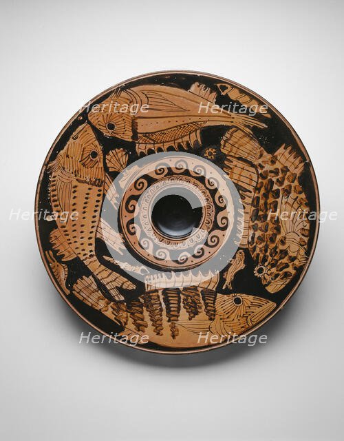 Fish Plate, 400-370 BCE. Creator: Unknown.