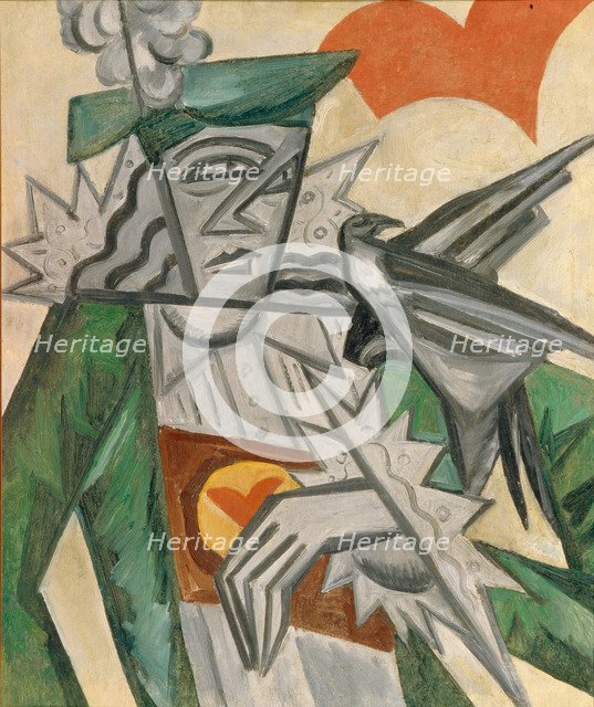 Jack of Hearts, 1913-1914. Artist: Rozanova, Olga Vladimirovna (1886-1918)