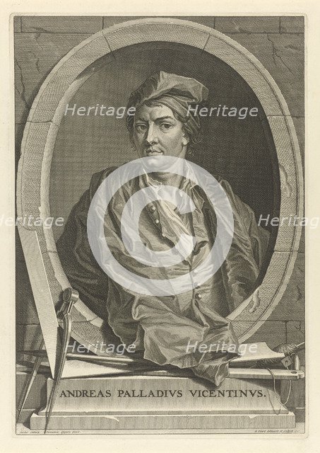 Portrait of the architect Andrea Palladio (1508-1580) After Paolo Veronese, 1716.