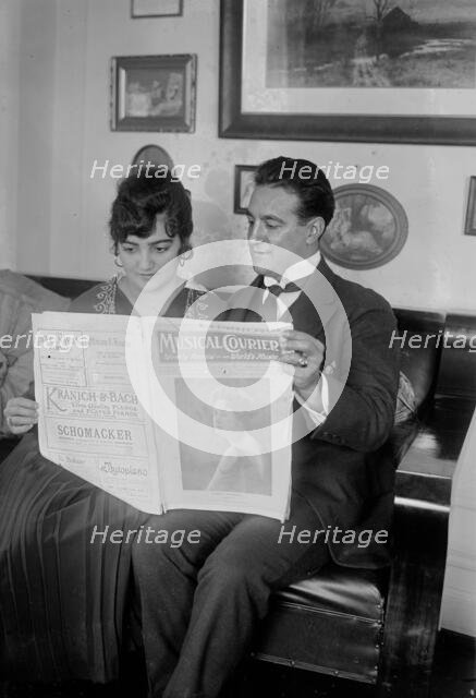 Hipolito Lazaro & wife, between c1915 and c1920. Creator: Bain News Service.