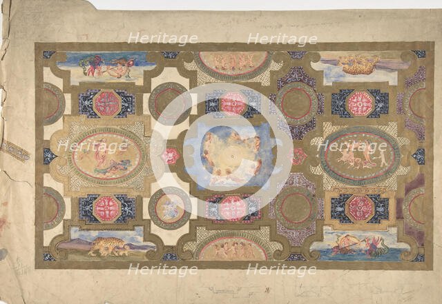 Ceiling Design, 19th century. Creator: Anon.