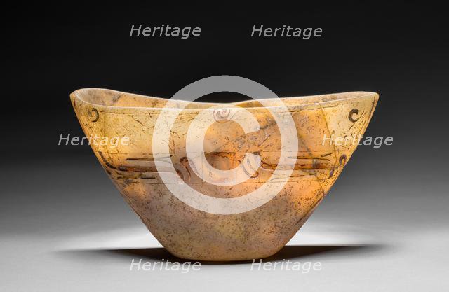 Carved Bowl, 1200-300 BC. Creator: Unknown.