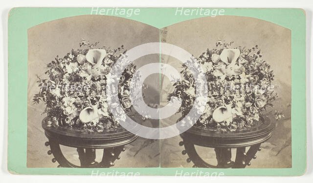 Untitled [wreath with the name Edward], 1875-1899. Creator: Unknown.