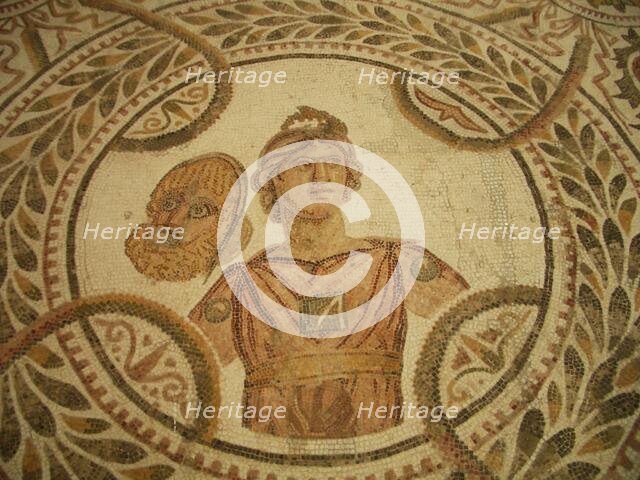 Mosaic, El Jem Museum, El Djem, Tunisia, 2009. Creator: Amanda Waite.