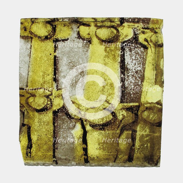 Glass Fragment, European, 15th century. Creator: Unknown.