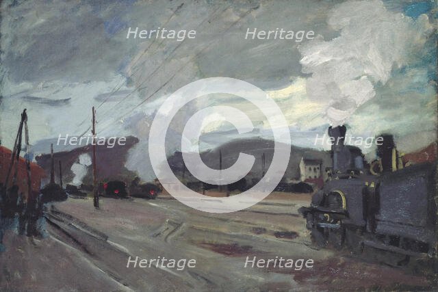 La gare d'Argenteuil, 1872. Creator: Monet, Claude (1840-1926).