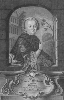 'Frau Maria Mullerin', (1759). Creator: Gustav Andreas Wolfgang.