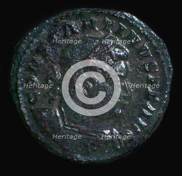 Bronze coin of Constantine, 4th century. Artist: Unknown