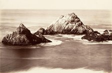 Seal Rocks, 1868-69, printed ca. 1876. Creator: Carleton Emmons Watkins.