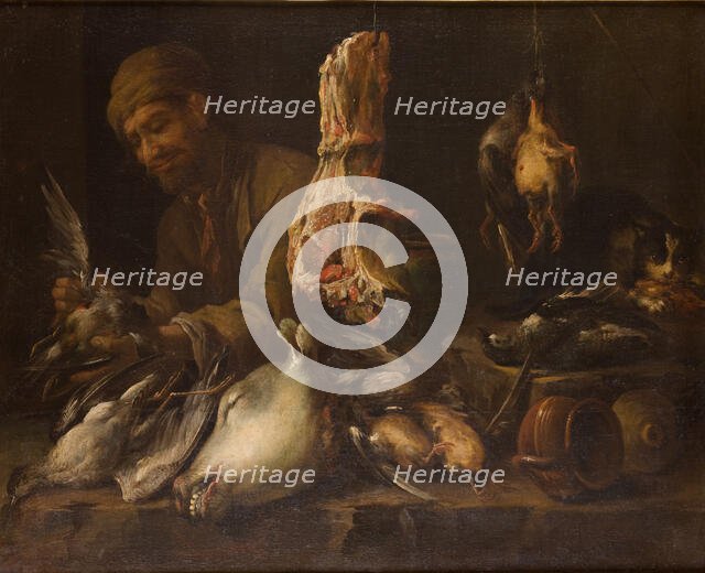 Cook in a Pantry, 1st half of 17th century Creator: Giacomo Legi.