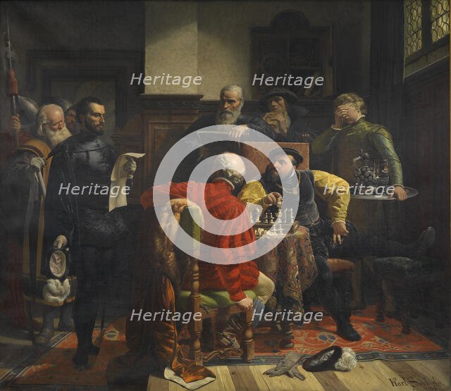 John Frederick I the Magnanimous, Elector of Saxony receiving his death sentence, 1858. Creator: Svoboda, Karel (1824-1870).