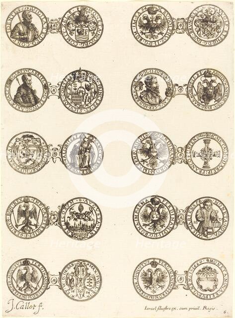 Coins [plate 6]. Creator: Jacques Callot.