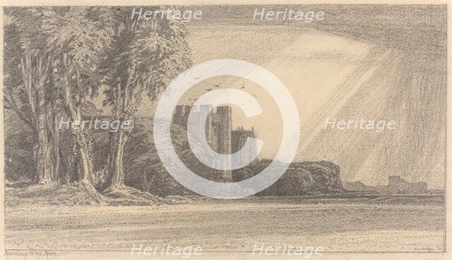 Landscape with Castle, 1921. Creator: Frederick Landseer Maur Griggs.