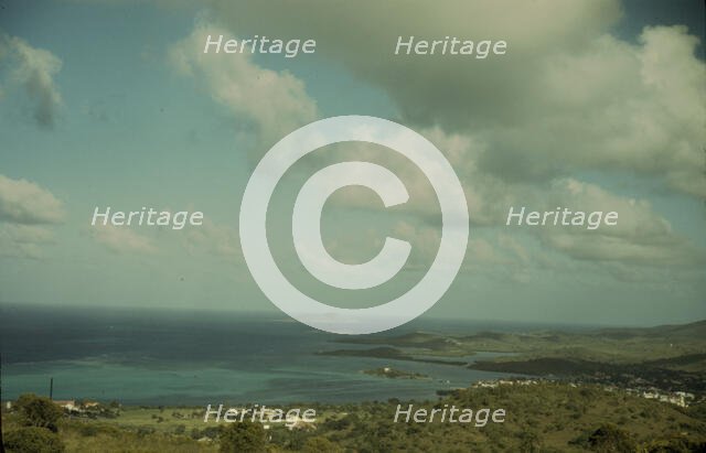 The harbor, Christiansted, St. Croix, Virgin Islands, 1941. Creator: Jack Delano.