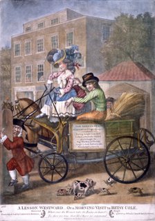 A lesson westward..., Hammersmith Turnpike, London, 1782. Artist: Anon