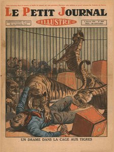 A drama in the tiger cage, 1931. Creator: Unknown.