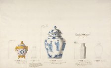 Design for Five Vases, ca. 1770-85. Creator: Anon.