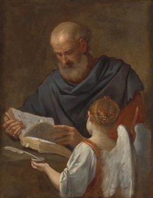 Saint Matthew and the Angel, c. 1645/1648. Creator: Simone Cantarini.