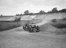 CE Wood's MG M Le Mans, JCC Members Day, Brooklands, 4 July 1931. Artist: Bill Brunell.