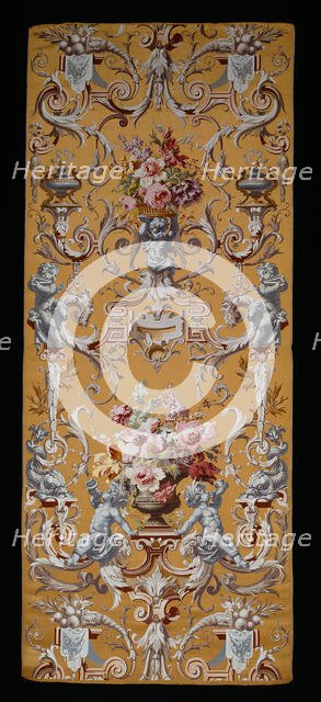 Panel (Furnishing Fabric), Lyon, 1860/80. Creator: Mathevon et Bouvard.