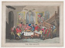 The Breakfast, February 1, 1789., February 1, 1789. Creator: Thomas Rowlandson.