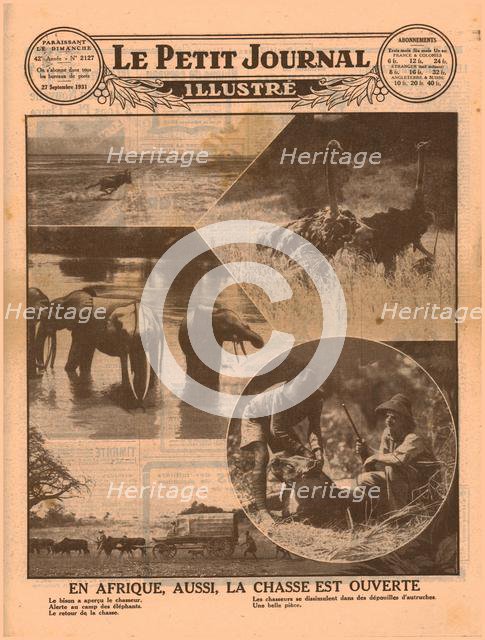 Start of the African hunting season, 1931. Creator: Unknown.