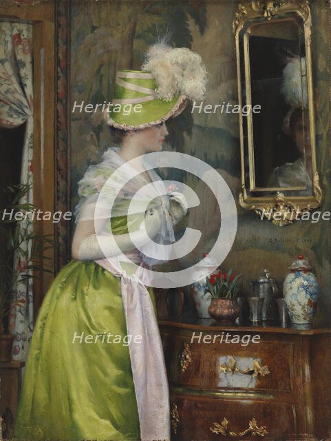 The Mirror; The Toilet, 1889. Creator: Gunnar Berndtson.