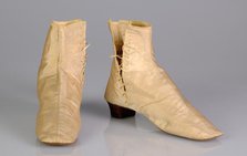 Walking boots, American, 1845-65. Creator: Unknown.